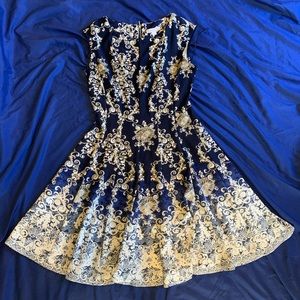 A-Line Navy Dress